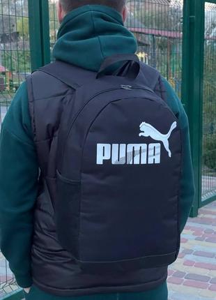 Рюкзак puma с черным и белым логотипом.2 фото