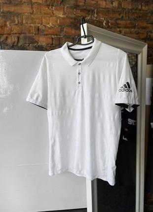 Adidas men’s white matchcode short sleeve polo shirt поло3 фото