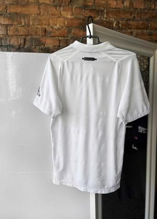 Adidas men’s white matchcode short sleeve polo shirt поло5 фото