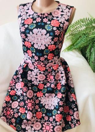 Шикарное брендовое неопреновое платье с принтом драгоценных камней💎3 фото