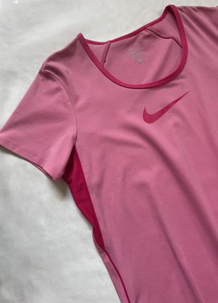 Футболка nike, женская футболка nike, розовая спортивная футболка найк3 фото