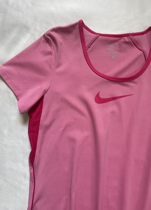Футболка nike, женская футболка nike, розовая спортивная футболка найк4 фото