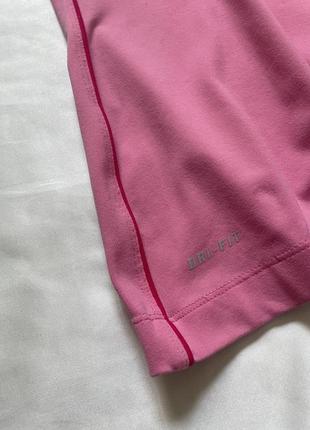 Футболка nike, женская футболка nike, розовая спортивная футболка найк6 фото