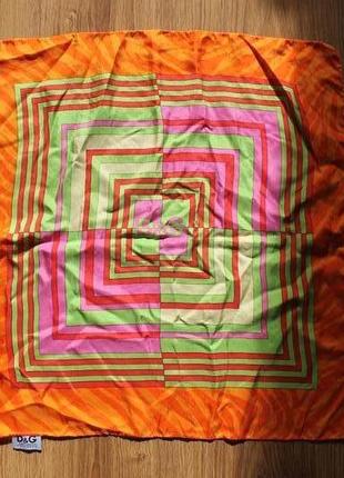 Ярко красочный платок dolce&gabbana (49х50)