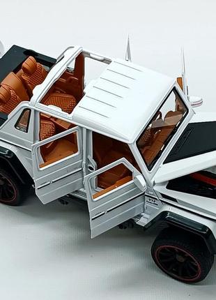 Машинка автопром gelendvagen mercedes-benz g-класс 7579 белый