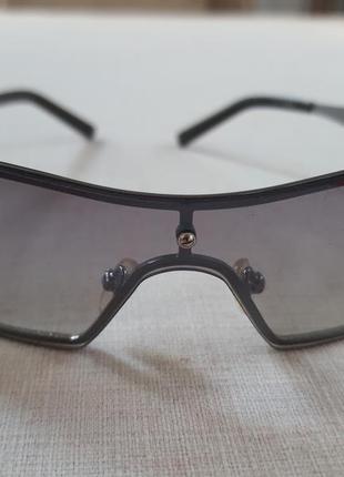 Очки женские темные солнцезащитные. итальянские очки жасненые темные.2 фото