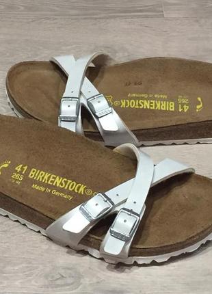 Босоніжки, сандалі, шльопанці, в'єтнамки, шльопанці birkenstock р. 41