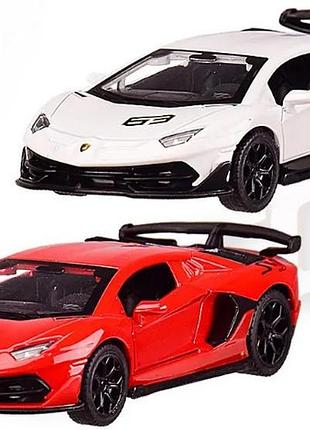 Машина металл 4338 (96шт/2) "автопром",1:43 lamborghini aventador svj,2 цвета,откр.двери,в кор. 14,5, шт