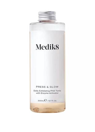 Medik8 - тоник с косотой pha и активатором отшелушивающих ферментов (сменная бутылка без помпы) - press&glow - 200ml