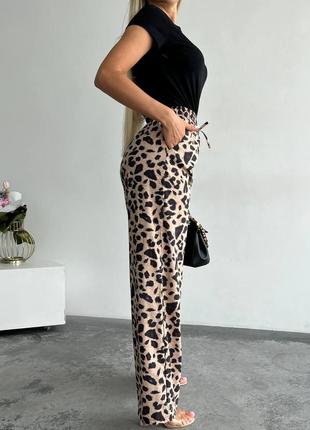 Штани із леопардовим принтом4 фото