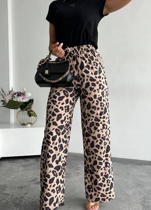 Штани із леопардовим принтом2 фото