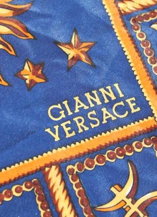 Винтажный шелковый роуль платок от люкс бренд италии versace картина зодиак2 фото