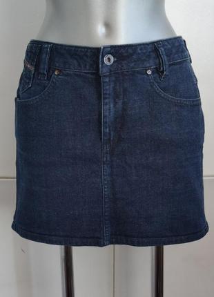 Джинсова мініспідниця diesel синього кольору