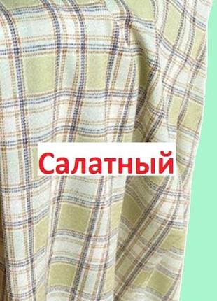 Штаны в клетку клеточку салатовый светло зеленый  демисезонные корейские3 фото