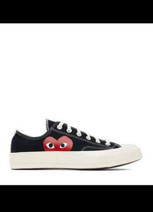Converse

низькі кеди 150206c chuck taylor vintage 70 x comme des garcons play ox black/white/high risk red