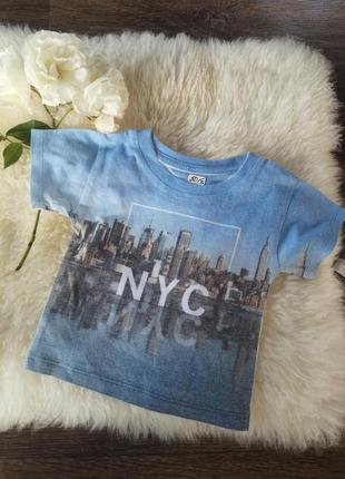 Футболка nyc 0-3 месяца river island mini