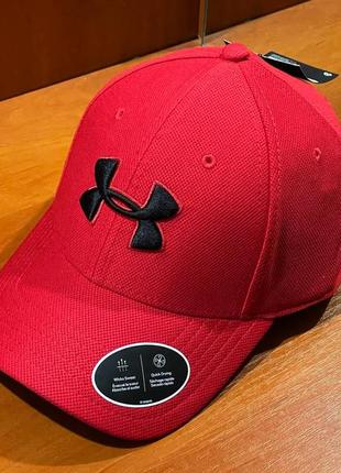 Under armour blitzing 3.0 cap 1305036 600 кепка блайзер бейсболка оригинал унисекс красная6 фото