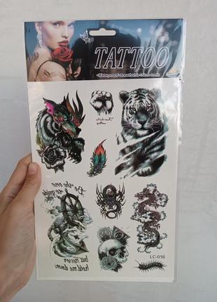 Флэш тату временное татуировка
