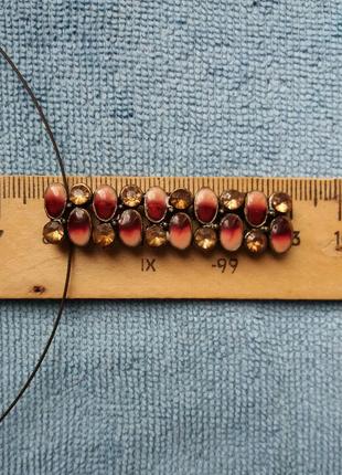 Винтажное эмалевое колье на струне, европейский винтаж 4