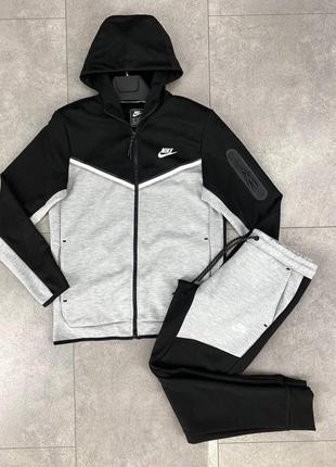 Спортивный костюм nike tech fleece черный/белый/серый и другие s, m, l, xl, xxl3 фото