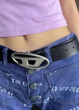 Ремень в стиле diesel d buckle y2k5 фото