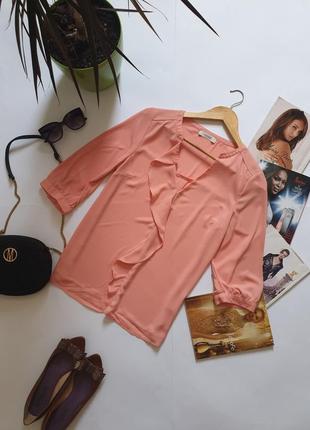 Нарядная персиковая блузка oasis1 фото