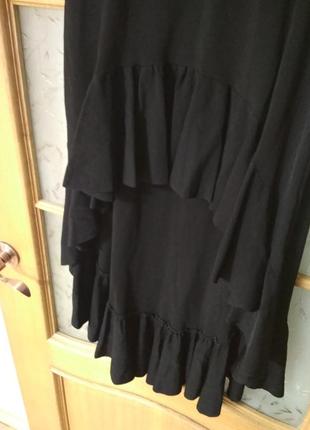 Шикарная плотная юбка с воланами от zara, p. m3 фото