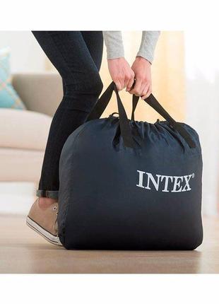 Надувне ліжко intex 64488 (99х191х51 см) з вбудованим насосом2 фото