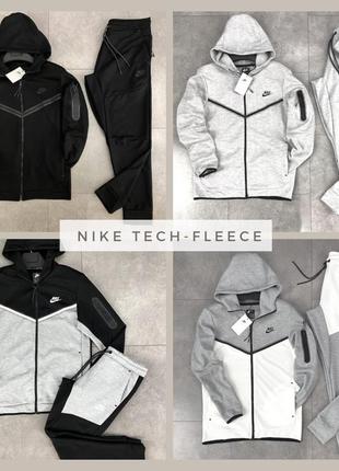 Спортивний костюм nike tech fleece чорний/білий/сірий та інші s, m, l, xl, xxl2 фото