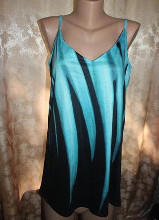 Майка черная с голубым батал королевский sheilay