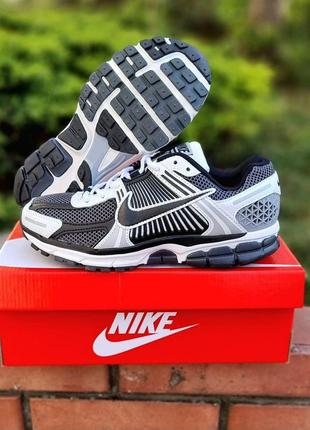 Мужские кроссовки nike zoom vomero 5 black white grey 41-44