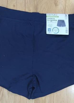 Женские однотонные шорты esmara, размер s (36/38), m (40/42), темно синий7 фото
