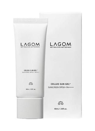 Солнцезащитный крем-гель lagom cellus sun gel spf50