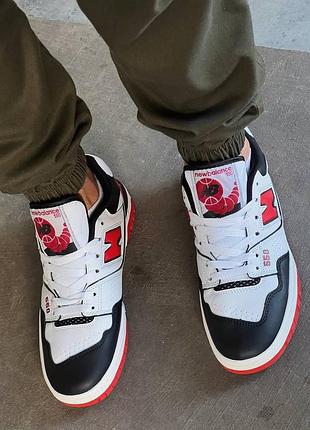 Кросівки new balance 550 white/red/black7 фото