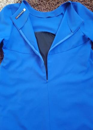Нарядне синє плаття/плсття з рюшами/плаття для вагітної8 фото