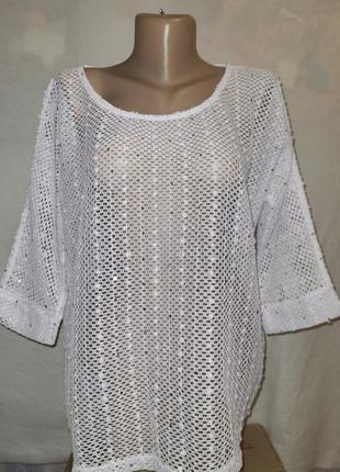 Футболка сітка з пайєтками