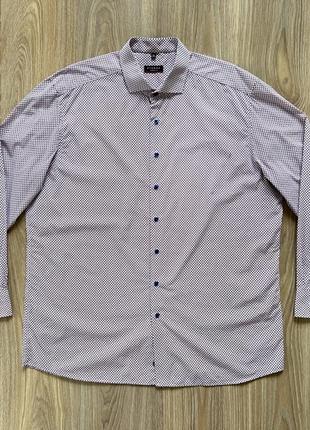 Мужская классическая хлопковая рубашка с узором eterna