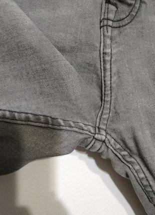 Акция 🔥1+1=3  3=4🔥 идеал w36 w38 w40 шорты джинсовые серые мужские стретч zxc6 фото