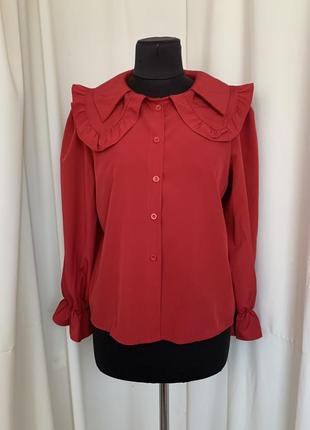 Блуза красная винтаж