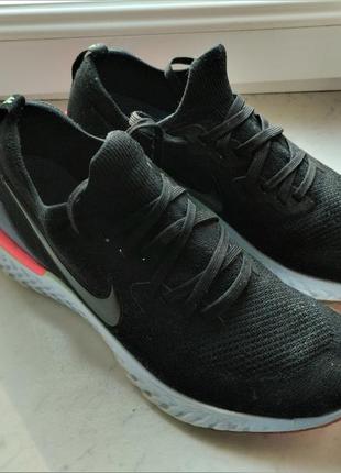 Кросівки nike epic react flyknit 2 graphite black bq8928-003 оригінал3 фото