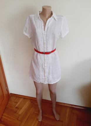 Льняная рубашка, платье marks &amp; spencer