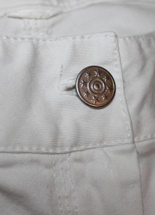 Белые женские бриджи, брюки, размер 36, 38 xs от tally weijl, франция5 фото
