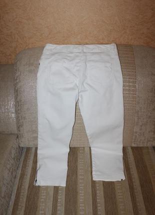Белые женские бриджи, брюки, размер 36, 38 xs от tally weijl, франция8 фото