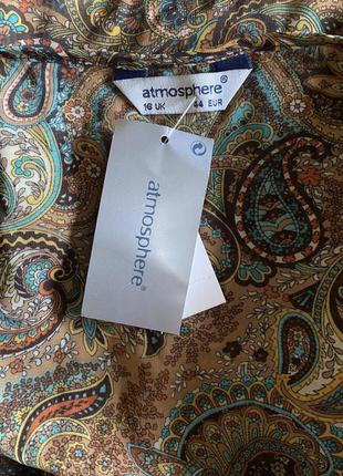 Шифонова, нова, блуза, atmosphere, з асиметричним низом, кольорова, блузка,5 фото