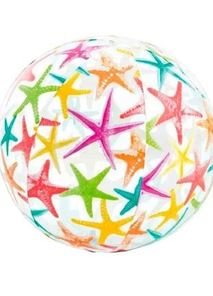 Мяч пляжный для детей intex 59050 разноцветный 61см (59050-3)1 фото