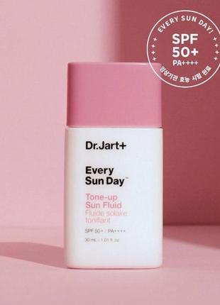 Сонцезахисний крем освітлюючий з ніацинамідом dr. jart+ every sun day tone-up sunscreen spf50+ pa+++, 30 мл