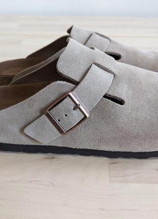 Birkenstock boston suede leather глоги сабо оригинал5 фото