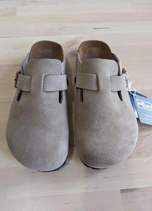 Birkenstock boston suede leather глоги сабо оригинал6 фото