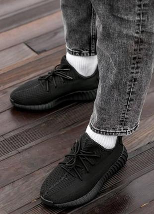 Чоловічі кросівки adidas yeezy boost 350 all black 41-42-43-446 фото