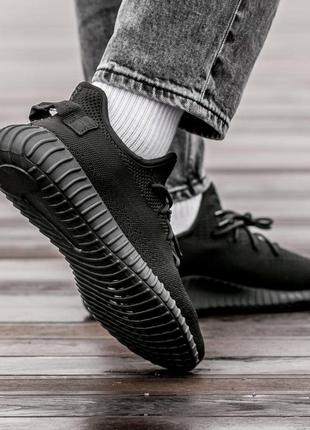Чоловічі кросівки adidas yeezy boost 350 all black 41-42-43-445 фото